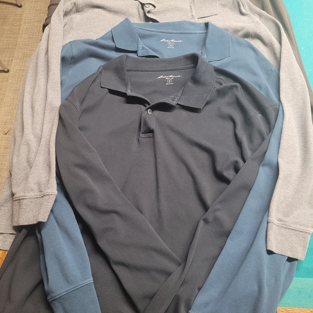 Eddie Bauer and Under Armour long/short sleeve shirts
